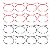 HOBBIESAY 30Pcs 2 Colors Waxed Polyester Cord Bracelets Semi Finished Bracelet Adjustable Bracelet Knot Rope Handmade Friendship Braid String Bracelets for Jewelry Making