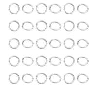 HOBBIESAY 30Pcs Jump Rings 14mm Stainless Steel Open Jump Ring Unsoldered Ring Connectors Small Split Ring Jewelry Making Findings for DIY Crafts