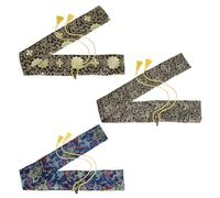 HOBBIESAY 3Pcs Sword Bag Katana Bags 51.97 Inch Synthetic Silk Katana Bag Samurai Sword Carrying Case Wakizashi Tanto Swords Cover Ninja Swords Sheath Carry Bags for Tai Chi Broadsword Cosplay Gear