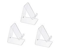 HOBBIESAY 3Pcs Universal Clear Acrylic Mobile Phone Stand Holders Portable Tablets Holder Desktop Mobile Phone Holder Durable Phone Holder Dock Desk Accessories for Home Office
