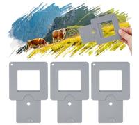 HOBBIESAY 3PCS View Finder Viewfinder for Artists Sliding View Catcher Tool for Composition Portable for Plein Air Travel Sketching Drawing Watercolor Painting Essential Tools for Artists