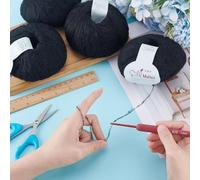 HOBBIESAY 4 Roll Mohair Yarn Crochet Yarn for Knitting Sweater Soft Fine Silk Knitting Shawl Thread Knit Soft Mohair Hand Crochet Accessories for Weaving Scarves Shawls Sweaters Hats