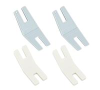 HOBBIESAY 4Pcs 2 Style Sewing Machine Stitching Plates Precision Stitching Plastic Plates Hump Jumping Button Sewing Machine Plates Button Reed Presser Feet Sewing Tool for Viking Sewing Machine