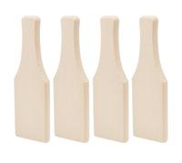 HOBBIESAY 4Pcs Wooden Clay Paddle for 7.87in Maple Pottery Ceramics Paddle Tool Smooth Edge Wood Clay Sculpting Carving Modeling Tools for Studio Wheel Throwing Home DIY Blanched Almond