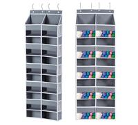 HOBBIESAY 5 Tiers Hanging Yarn Storage Organizer Over The Door Large Crochet Organizer with Clear Deep Pockets Knitting Bag Yarn Holder for Crocheting Hooks Knitting Needles Gift for Crochet Lovers