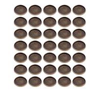 HOBBIESAY 50Pcs Round Bezel Trays Pendant 20x2mm Flat Rounds Cabochon Trays Setting Antique Bronze Brass Round Bezel Blanks for Jewelry Making Tool and DIY Craft Tray: 18mm