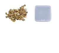 HOBBIESAY 60Pcs Clip on Charm Pendants Metal Dangle Charms with Lobster Clasp Fish Butterfly Flower Large Hole Pendants Mixed Styles Craft Charm for DIY Earrings Jewelry Making Accessories