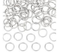 HOBBIESAY 60Pcs Open Jumps Rings 12mm Stainless Steel Round Connector Rings Metal Link O Ring Connectors for DIY Bracelet Necklaces Earrings Jewelry Making Findings