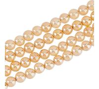 HOBBIESAY 62-64Pcs Natural Dyed Agate Beads Strands 6mm Smooth Beads Imitation Pearl Beads Round Loose Stone Beads Blanched Almond Beads Healing Gemstone for Jewelry Making DIY Bracelet Necklac