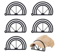 HOBBIESAY 6pcs Hat Brim Shaper 6.02Inch Wide Hat Brim Curve Brims Shaper Steam Shape Tools Hats Curving Tool Brims Curver Steaming Optional Hats Shapers With Dual Bill Bender Slot