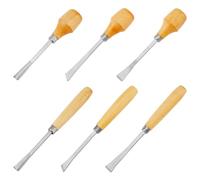 HOBBIESAY 6Pcs Stone Setting Tools Wood Carving Hand Chisel Jewelry Stone Prong Pusher Wood Gouges Carving Tools Suitable for Professional Jewelers and DIY Enthusiasts