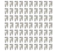 HOBBIESAY 70Pcs 304 Stainless Steel Snap on Bails Pendants Ice Pick Pinch Clasp Connectors Charm Holder for Necklace Pendants Bracelet Assistance Equipment DIY Jewelry Making Pin:0.6mm