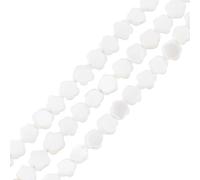HOBBIESAY 80Pcs Natural Cultured Freshwater Beads Natural Shell Flower Beads Shells Craft Bead Flat Flower Bead for Jewellery Making Bracelet Crafts Hole:0.7mm