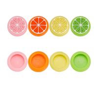 HOBBIESAY 8Pcs 4 Colors Lemon Thumb Grip Caps Kawaii Lemon Jostick Botton Caps Cute Fruit Analog Grips Cover Compatible with Switch Mixed Color for Switch Lite Joystick Controller Decor