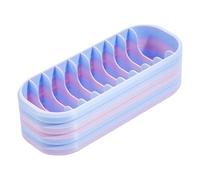 HOBBIESAY Diamond Art Storage Case with 10 Compartment Gradient Color Diamond Painting Storage Box Portable Bagged Rhinestone Bead Organizer for Diamonds Art Tools Accessories Kits DIY Craft Supplies