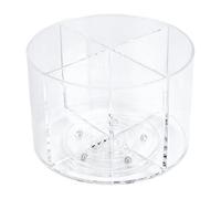 HOBBIESAY Drink Packet Organizer Round Rotating Turntable with 4 Compartments Spinning Drink Packet Organizer Lazy Susan Storage for Coffee Sugar Mixes Stackable Kitchen Pantry Container