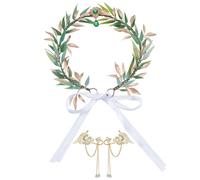 HOBBIESAY Fairy Flower Crown with Elf Ears Set Halloween Elves Cosplay Faires Flowers Leaf Crowns with Wings Cuff Earrings for Women Elven Princess Headpiece for Cosplay Outfit Costume