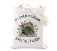Hobbit Movie Inspired Tote Bag Hobbit Hole Door Shoulder Bag Fellowship Gift Hobbiton Lovers Gift Hobbit House Gift For Fans (Hole Tote)