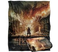 The Hobbit Battle Of The Five Armies Officially Licensed Silky Touch Super Soft Throw Blanket 152 x 127 cm Warner Brothers White One Size