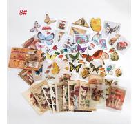 (Hobbits forest) 60pcs/Set multi-choice stickers Material package Vintage literary plants characters DIY handbook decoration Scrapbooking Label Diary Journal Planner
