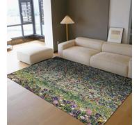 HOBBOY Country Style Carpet Symbolist The Apple Tree Famous Painting Printing Area Rugs Serene Orchard Scene Low Pile Bedroom Floor Mat 120 x 170 cm