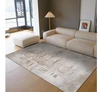 HOBBOY Elegant Washable Rug 160 x 200 cm Luxury Crystal Pattern Indoor Outdoor Door Mat for Living Dining Room Bedroom Office Low Pile Non Slip