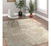 HOBBOY Small Carpet Classic Floral Leaf Throw Rugs 120 x 180 cm Washable Portable Foldable Vintage Aesthetic Living Room Kitchen Mats For Floor Decor