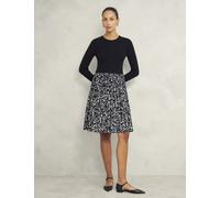 Hobbs female Floral Knee Length Jumper Dress - 16 - Black Mix, Black Mix