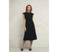 Hobbs female Midi Skater Dress - 14 - Black, Black