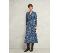 Hobbs female Printed V-Neck Midi Skater Dress - 12REG - Multi, Multi