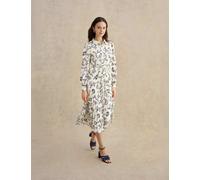 HOBBS Floral Midi Shirt Dress Navy Mix