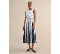 HOBBS Floral Midi Skater Dress Ivory Mix