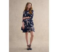 HOBBS Floral Mini Shift Dress Navy Mix