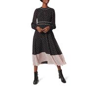 Hobbs Heidi Printed Dress In Black Black 8