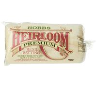 Hobbs Heirloom Washable Wool: 90 x 108in (Queen), Blends, White
