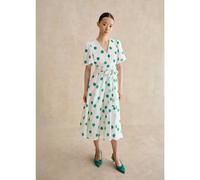 Hobbs London Barrington Dress Standard IVORY GREEN AMAZONITE