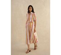 Hobbs London Cressida Cotton Shirt Dress Petite IVORY MULTI AMAZONITE