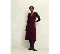 Hobbs London Mirabel Ponte Warm, Plum Dress WARM PLUM SIZE 10