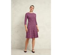 Hobbs London Pink Bayview Printed Jersey Dress PINK MULTI SIZE 8