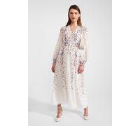 Hobbs London Women's Asher Silk Dress in Off-White | Size: 6 Hobbs London Off-White 6