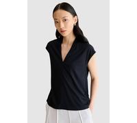 Hobbs London Women's Katie V-Neck Top in Dark Navy | Size: Medium Hobbs London Dark Navy M