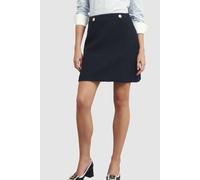 Hobbs London Women's Marie Button Detail Mini Skirt in Dark Navy | Size: 18 Hobbs London Dark Navy 18