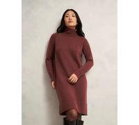 HOBBS Merino Wool Blend Knitted Dress with Alpaca Brown Mix