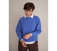 HOBBS Merino Wool Rich Crew Neck Jumper Blue