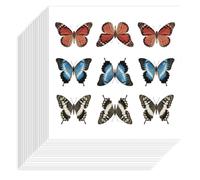 Hobbspring 180Pcs Butterfly Stickers 2.5cm Self-Adhesive Paper Decorative Stickers Waterproof Monarch Butterfly Planner Decals for Scrapbook Calendar Crafting Bag Decor
