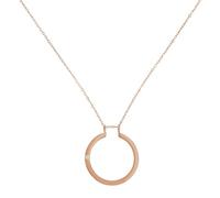 Hobbspring 1Pc Ring Holder Necklaces 41.4cm Stainless Steel Ring Keeper Necklaces Wedding Engagement Saver Storage Necklace Rose Gold Personalized Pendant Necklace for Women Ladies Wife