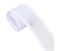 Hobbspring 2.19 Yards White Mesh Ribbons 2.17 Inch Veil Neting Fabrics Decorative Mesh Wreath Supplies Tulle Fabric Rolls for Bride's Headdress Veil Making Crafts Decoration Box Packaging