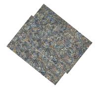 Hobbspring 2Pcs Abalone Shell Sticker 30.5x20.3cm Abalone Veneer Sheets Rectangle Colorful PVC Imitation Abalone Shell Paper for Inlay Projects Craft Handmade Decor with Backside Tape