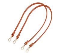 Hobbspring 2Pcs Leather Bag Handles 59.7cm/23.5 inch Purse Replacement Strap with Swivel Lobster Buckles Shoulder Bag Strap Sewing Imitation Leather Wallet Straps Detachable Bag