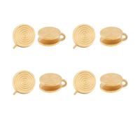 Hobbspring 4 Pairs Pressure Earrings for Keloids Stainless Steel Clip Earring Golden Compression Earring Adjustable Spiral Non-Pierced Earrings for Women Men Ladies